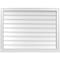 Ekena Millwork Vertical Surface Mount PVC Gable Vent w/ 2"W x 2"H , Brickmould Sill Frame, 40"W x 30"H GVPVE40X3003SN - alternate 1